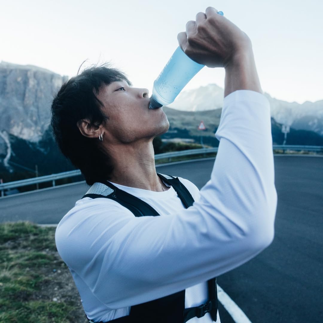 SWIFTER 2x Soft Flask 250ml | Collapsible Running Water Bottle | Handheld or in Vest | Leakproof | Trail Hydration Flask | Soft Water Bottle for Marathon, Hiking (250ml (x2))
