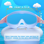 COOLOO Kids Swimming Goggles for Age 3-15, 2 Pack Anti Fog Kids Goggles