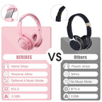 BERIBES Bluetooth Headphones Over Ear Wireless HiFi Stereo Headsets 65H 6EQ