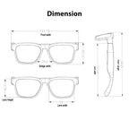 OhO Open Ear Smart Glasses, UV400 Z87.1 Lightweight Audio Bluetooth Glasses