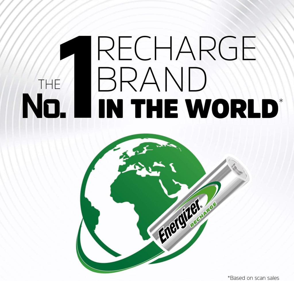 Energizer Recharge Universal Rechargeable AA Batteries (4 Pack) 1300 mAh