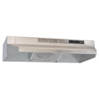 Broan-NuTone F403011 Insert with Light, Exhaust Fan for Under Cabinet Two-Speed Four-Way Convertible Range Hood, 30-Inch, White on White