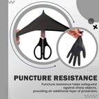 The Real Touch Black Nitrile Multi-Purpose Disposable Gloves, Powder Free, Disposable, Extra Strong - Box of 100 (Black, Large)