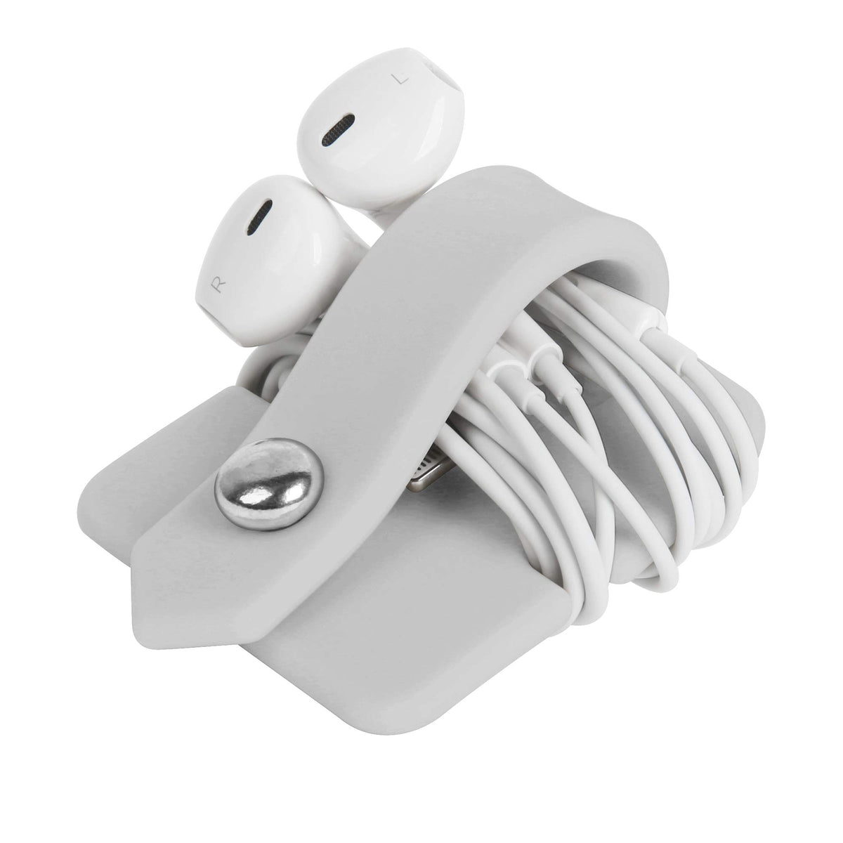 Portable Electronic Device Cover Cord Organizer for Earphones, Yellow