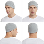 EINSKEY 100% Cotton Skull Caps for Men, Multipurpose Daily Wear Beanie Hat