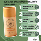 Battle Green Natural Dry Shampoo Powder 55g Tube (Mint and Tea Tree)