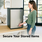 Whynter Upright Mini Freezer, 3.1 Cu Ft, Silver, CUF-301SS