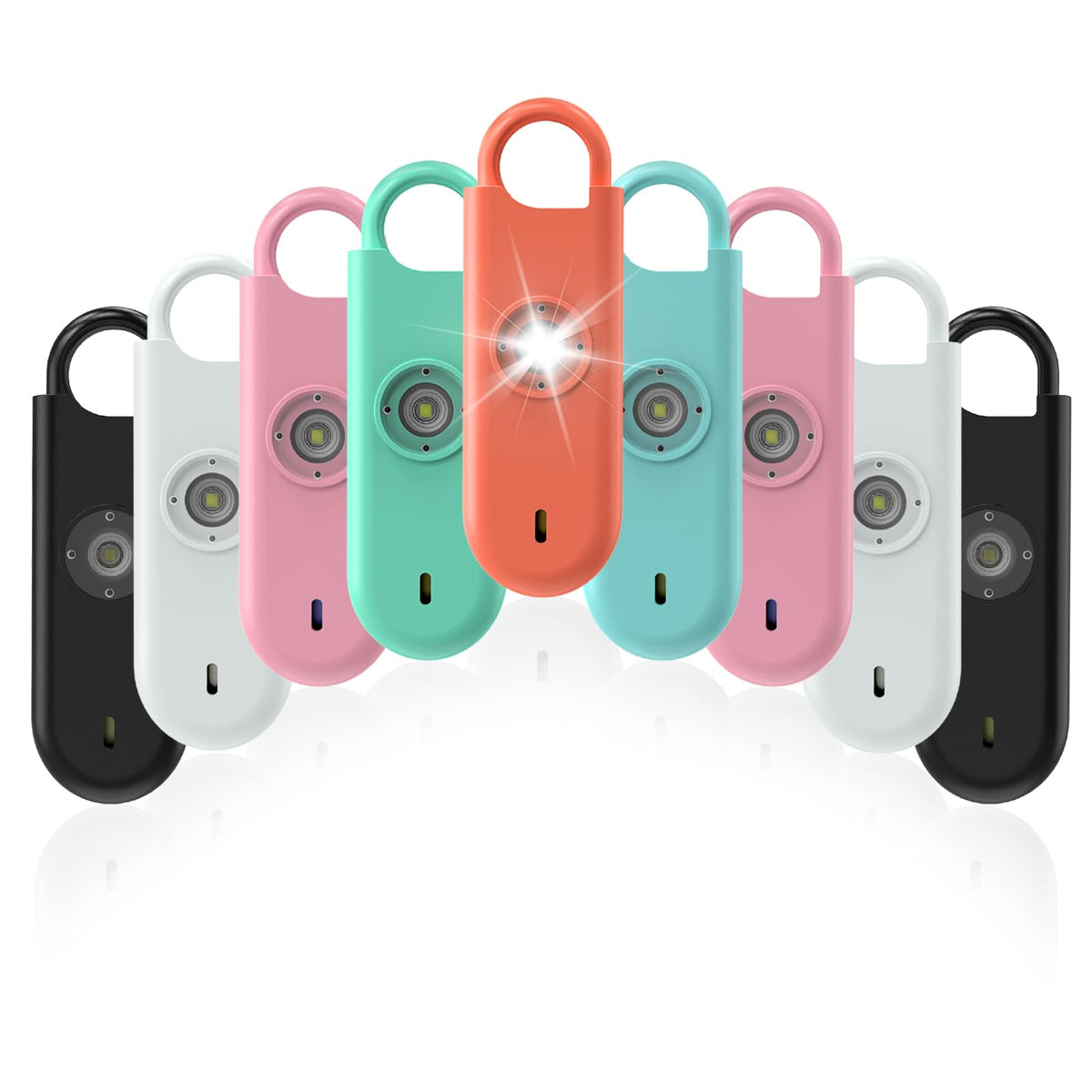 Fauxomor 140dB Personal Safety Alarm for Women 3pack Self Defense Keychain