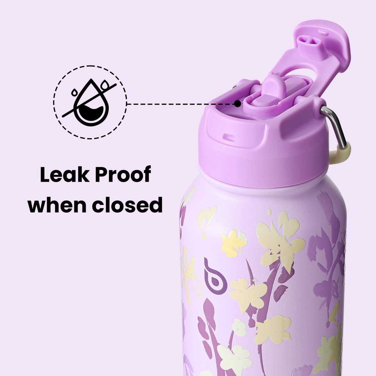 BOTTLE BOTTLE Stainless Steel Bottle with Straw and Pill Box