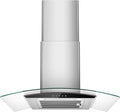 Tieasy Range Hood 30 Inch, 450 CFM Wall Mount Kitchen Hood with Ducted/Ductless Convertible Stainless Steel Filter Range Hoods 3-Speed Touch Control LED Lights