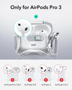 ESR for AirPods 5/4 Case, Compatible with MagSafe, Drop-Proof Lock, Black