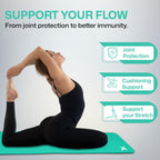 XN8 Sports Yoga Mat 10mm & 15mm Thick NBR Exercise Mat with Carry Strap