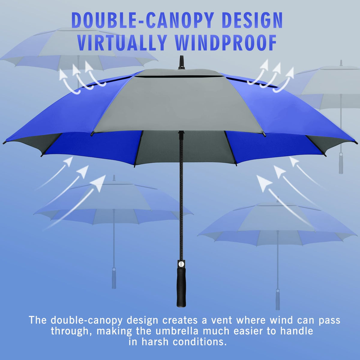 ZOMAKE Golf Umbrella Windproof and Rainproof Large