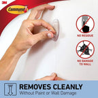Command Medium Hooks, Clear, 2 Hooks and 4 Adhesive Strips
