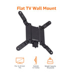 Amazon Basics Full Motion Articulating TV Wall Mount with Tilt Swivel, Extends 16 inches, VESA 200x200, for 12" to 40" TVs, 40 lbs, Black