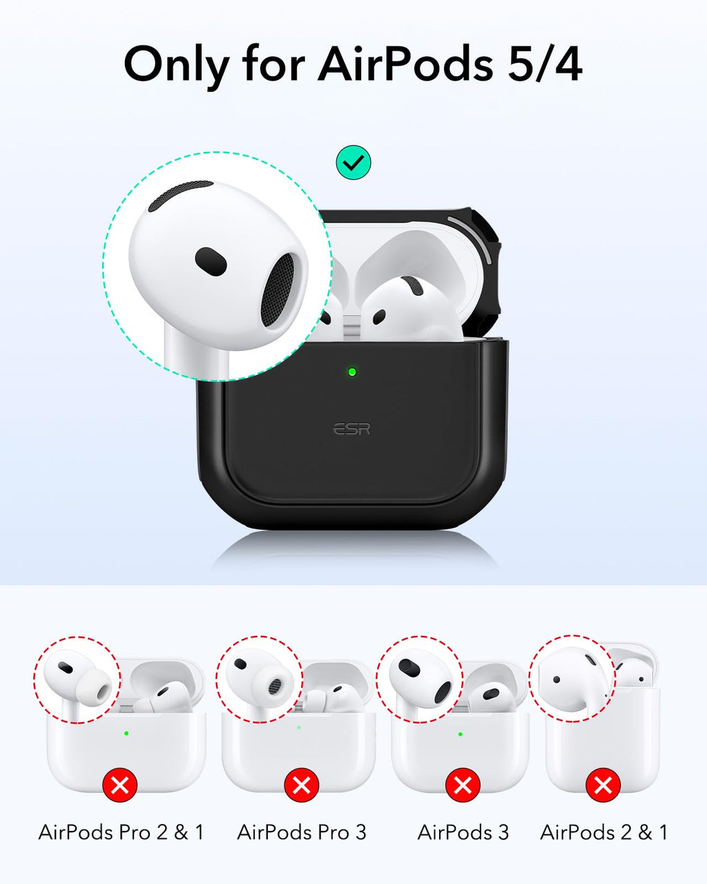 ESR for AirPods Pro 3 Case, Compatible with MagSafes, Purple