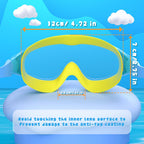 COOLOO Kids Swimming Goggles for Age 3-15, 2 Pack Anti Fog Kids Goggles