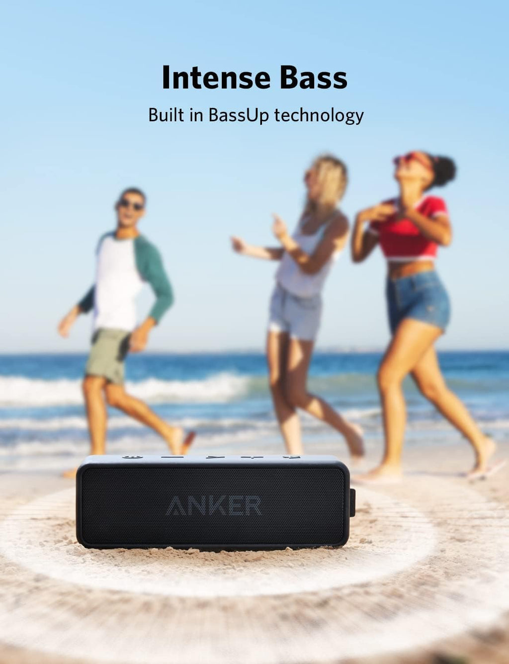 Anker soundcore 2 Portable Bluetooth Speaker, 24-Hour Playtime, IPX7
