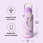 BOTTLE BOTTLE Stainless Steel Bottle with Straw and Pill Box