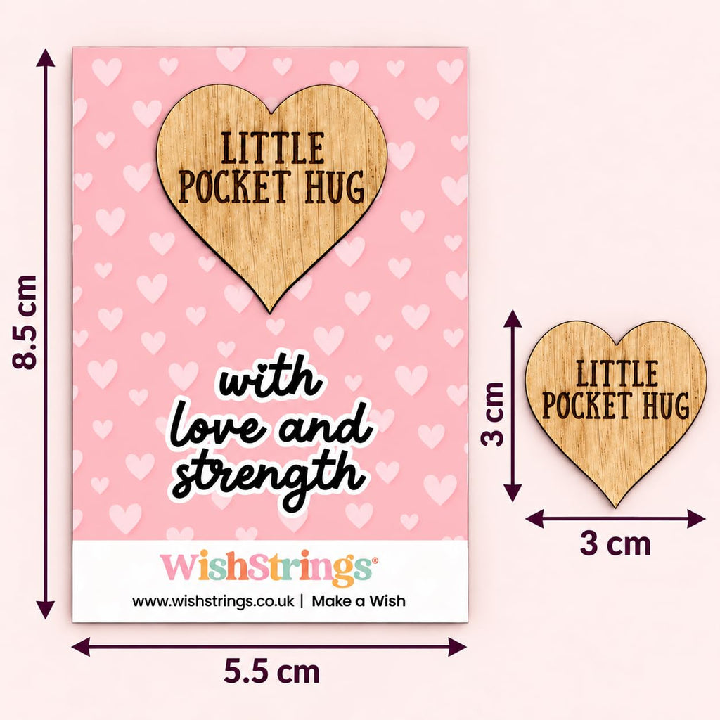 WishStrings Pocket Hug, Little Hug Gifts, Thinking of You Card