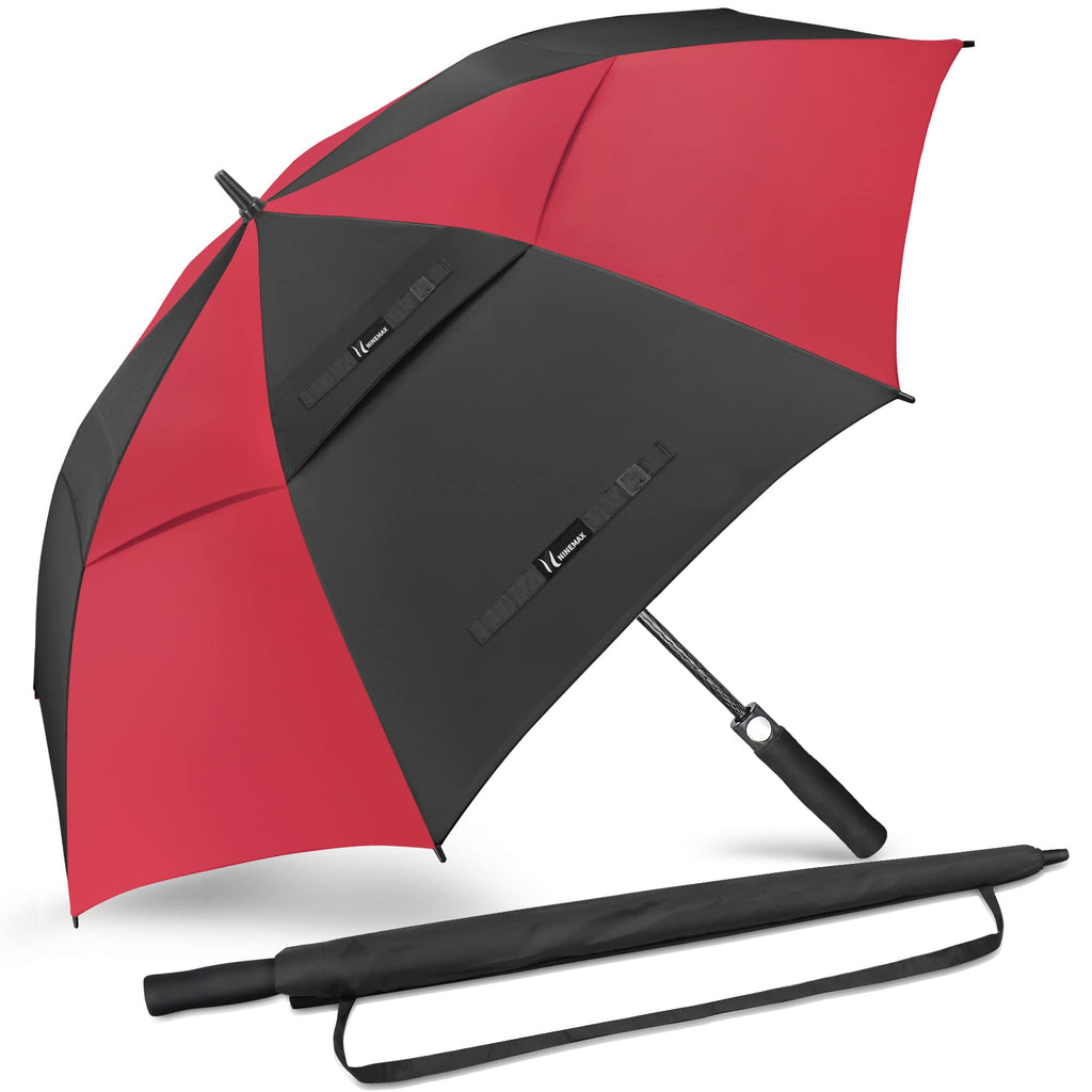 NINEMAX Large Golf Umbrella Windproof Strong 54/62/68 Inch,Extra Big Golf Umbrellas Automatic Open Double Canopy for Gents Women