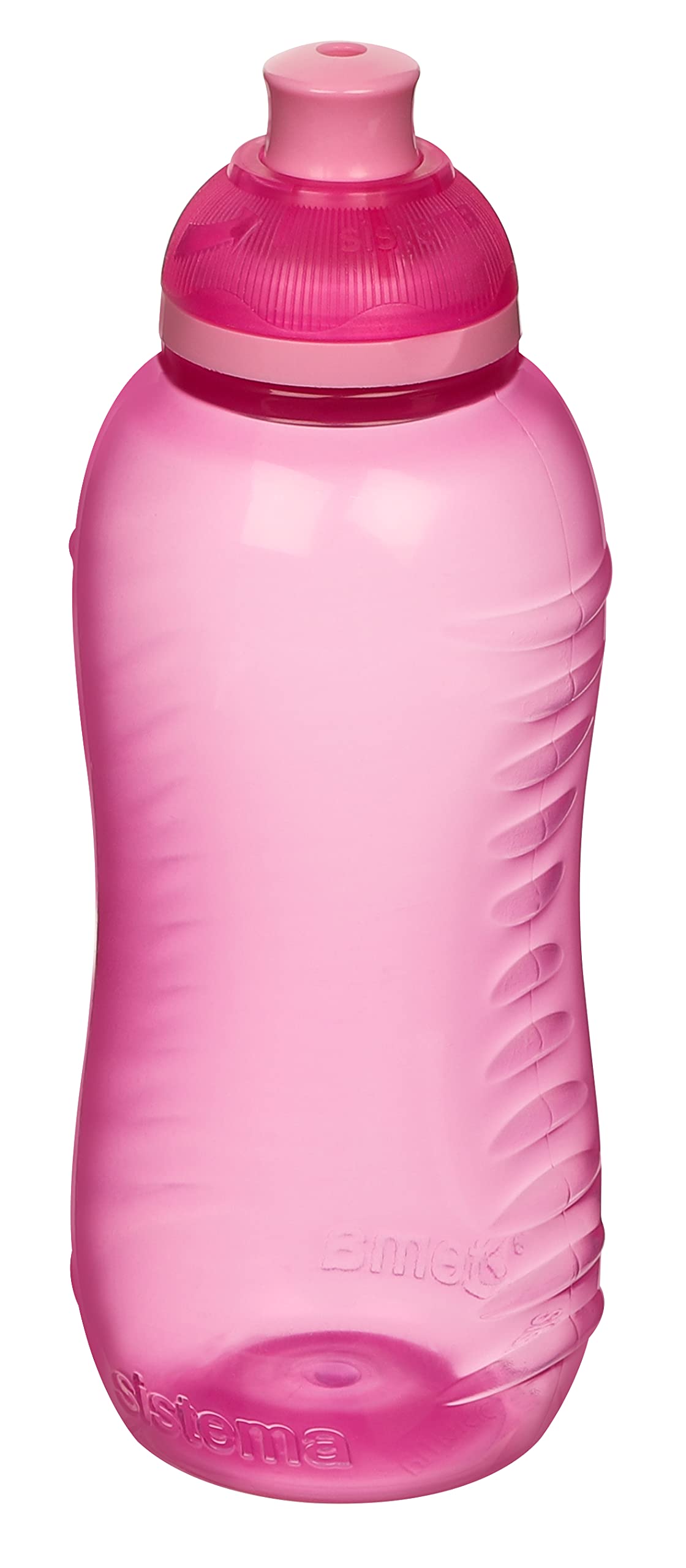 Sistema Squeeze Twist 'n' Sip Sports Water Bottles | 460 ml | Leakproof Kids Water Bottles | BPA-Free | Blue | 4 Count