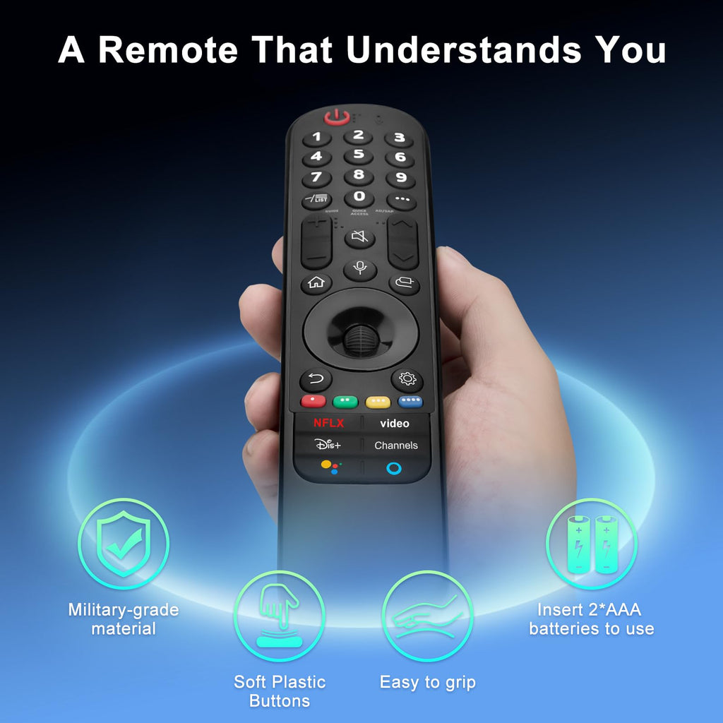 【2-Pack】 for Roku TV Remote,Replacement for TCL,ONN, Hisense Roku TVs