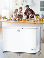 BLACK+DECKER 2.0 Cu. Ft. Compact Chest Freezer, BCFK206, White