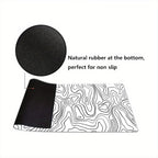 Rcege Large Gaming Mouse Pad Extended Desk Mat with Non Slip Stitched Edge
