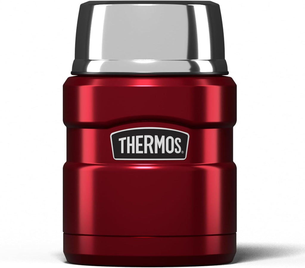 Thermos Stainless King Cranberry Red Food Flask (470ml) 9h Hot | 14h Cold