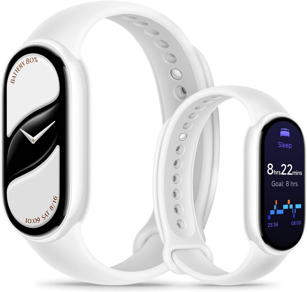 XIAOMI Smart Band 10, Fitness Tracker for Men Women, 21-day battery, White