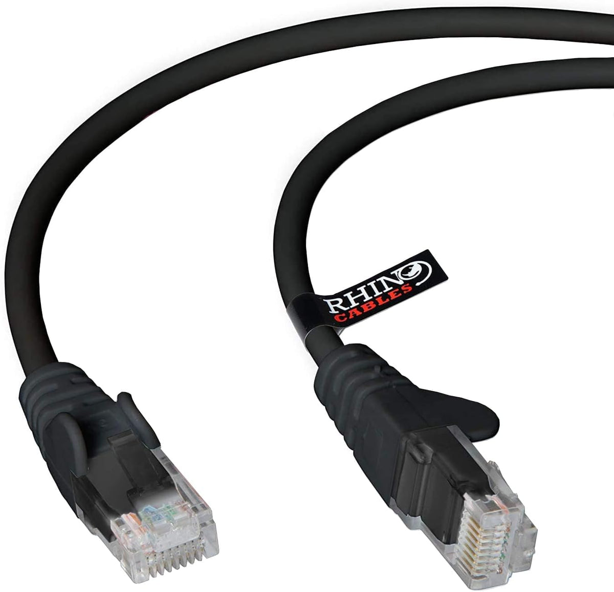 rhinocables CAT 5e High-Speed Ethernet Cable - Reliable LAN Network RJ45 Cable for Fast Internet & Data Transfer | Durable WiFi Broadband Cable for Gaming & Streaming, (10m, Grey, Pack of 3)
