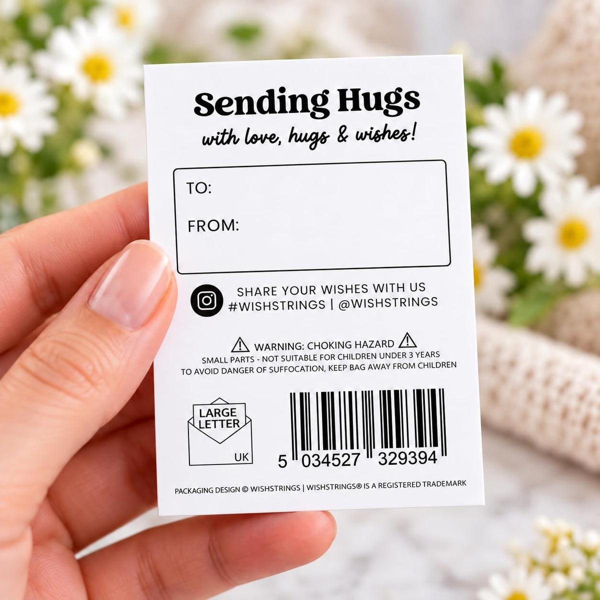 WishStrings Pocket Hug, Little Hug Gifts, Thinking of You Card