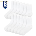 A2Z 4 Kids Boys Girls Cotton Rich Plain Ankle School Socks 6 Pack Age 2-14