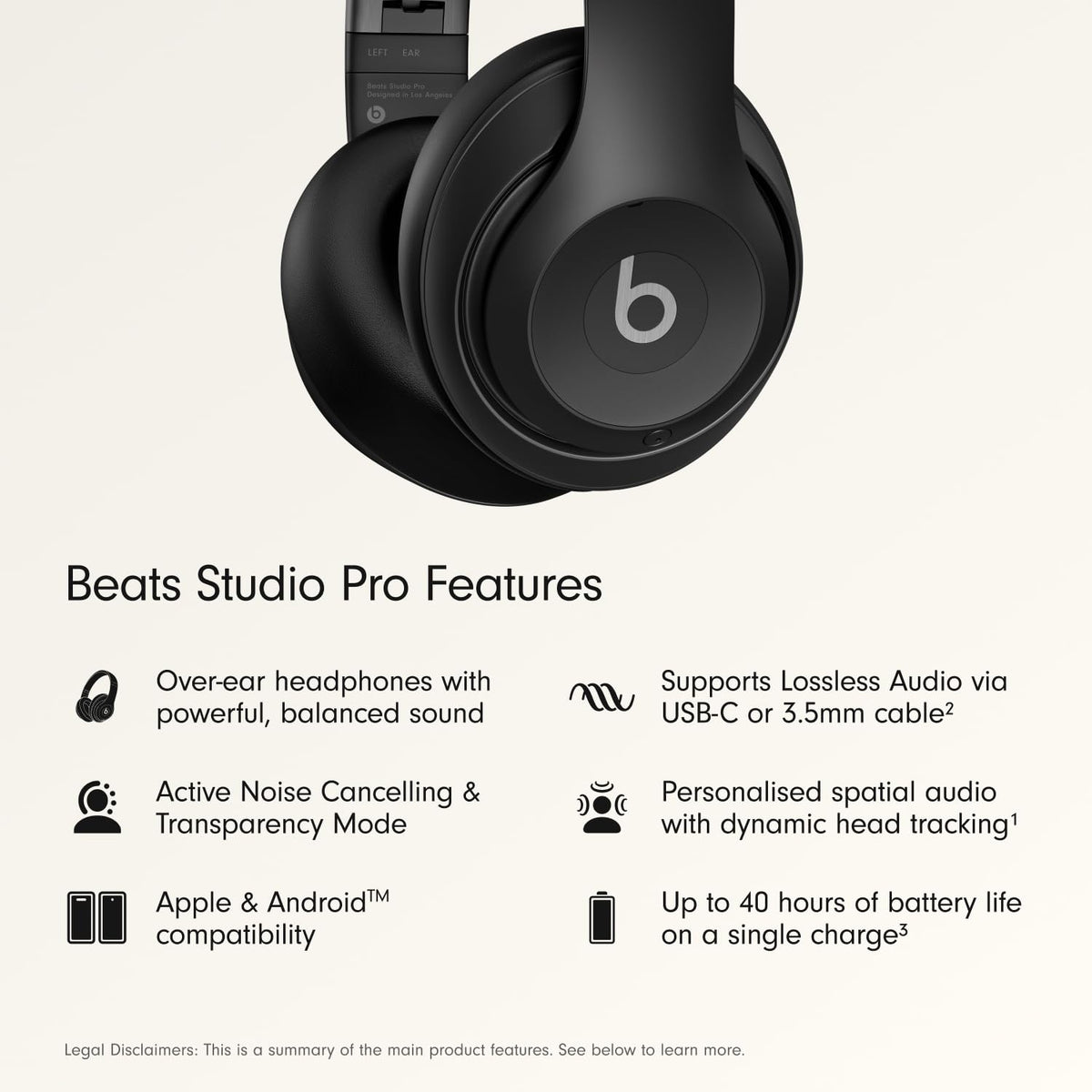 Beats Studio Pro with AppleCare+ for Headphones (2 Years) - Sandstone