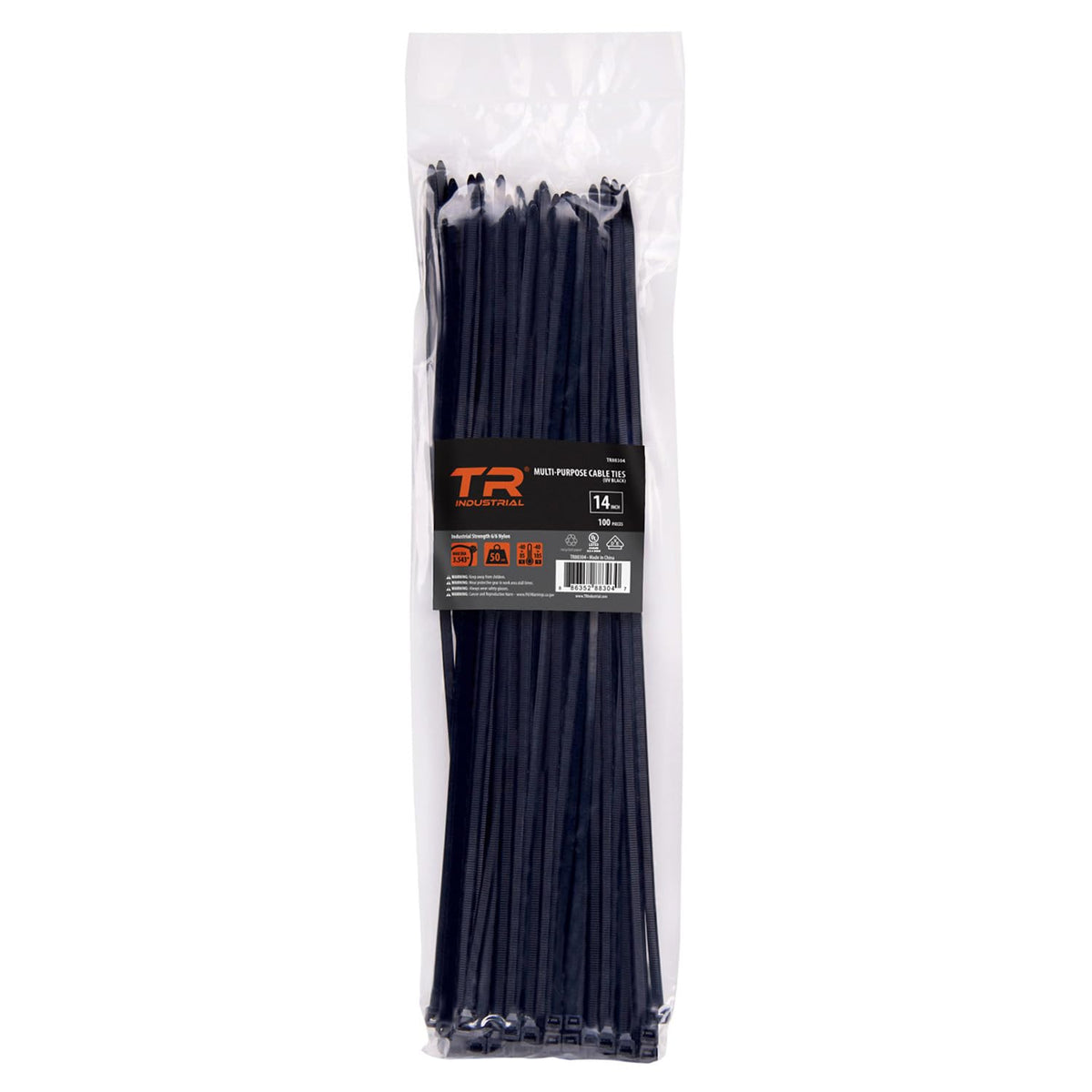 TR Industrial Multi-Purpose Natural Cable Ties, 48 inches, 50 Pack