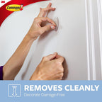 Command Medium Hooks, Clear, 2 Hooks and 4 Adhesive Strips