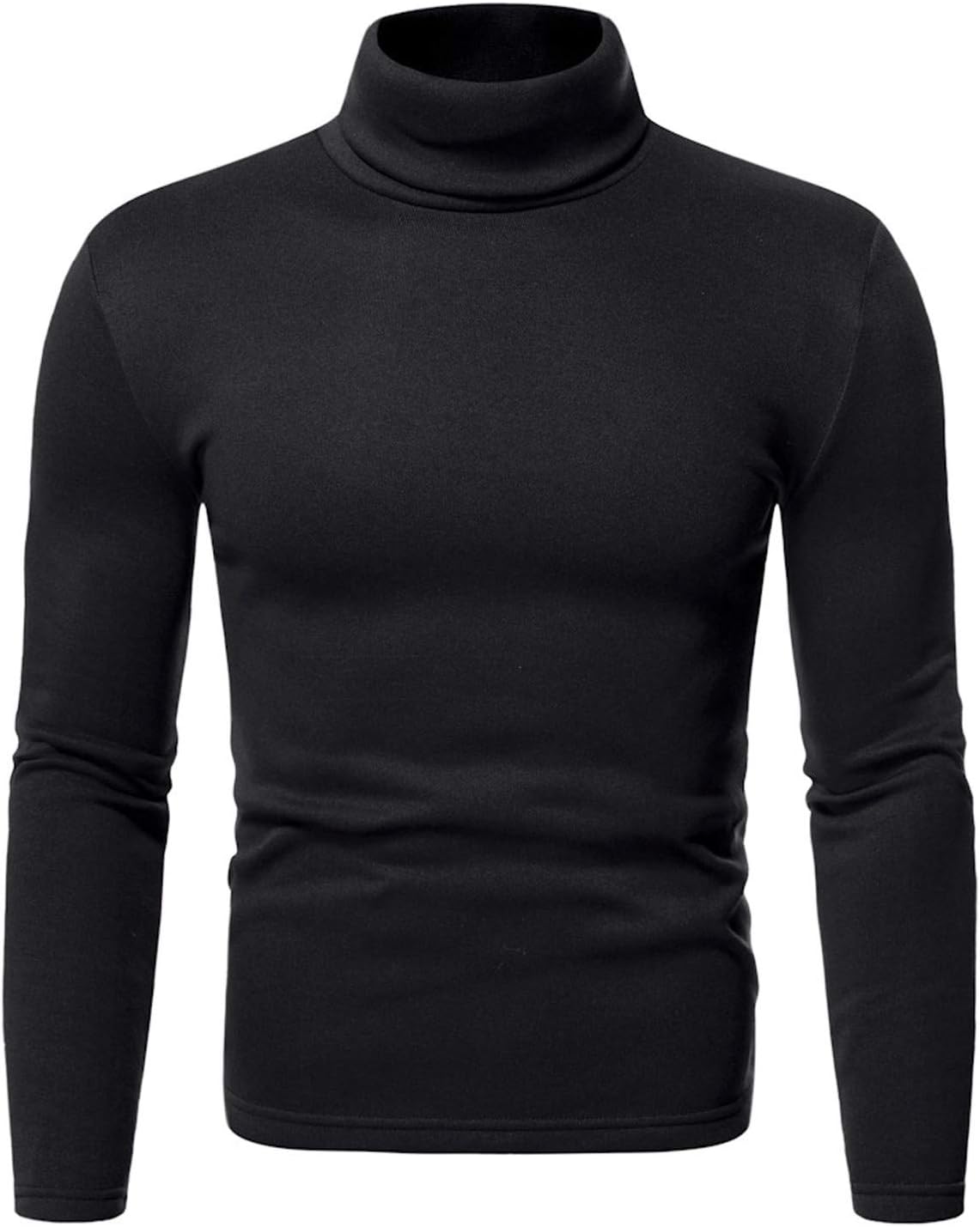 Men's Thermal Turtle Neck Top Long Sleeve Turtleneck Shirts Basic Undershirt Baselayer Pullover for Winter