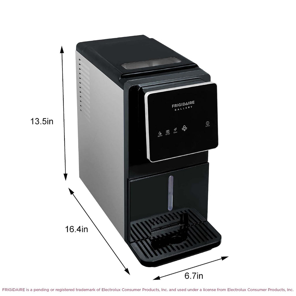 FRIGIDAIRE Touchscreen Nugget Ice Maker, Countertop Ice Machine, Sonic Ice Maker with 33 lbs. Capacity, Slate