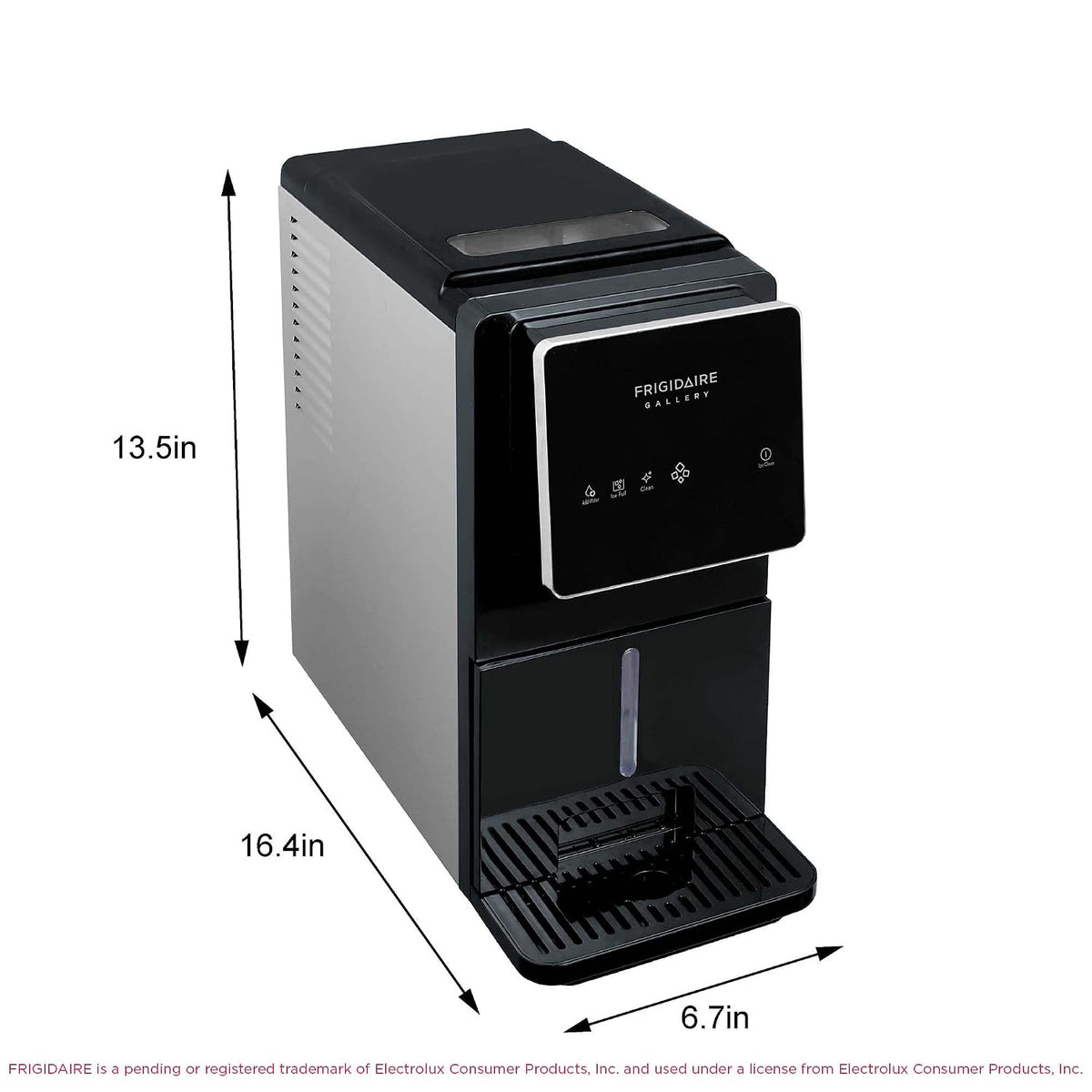 FRIGIDAIRE Touchscreen Nugget Ice Maker, Countertop Ice Machine, Sonic Ice Maker with 33 lbs. Capacity, Slate