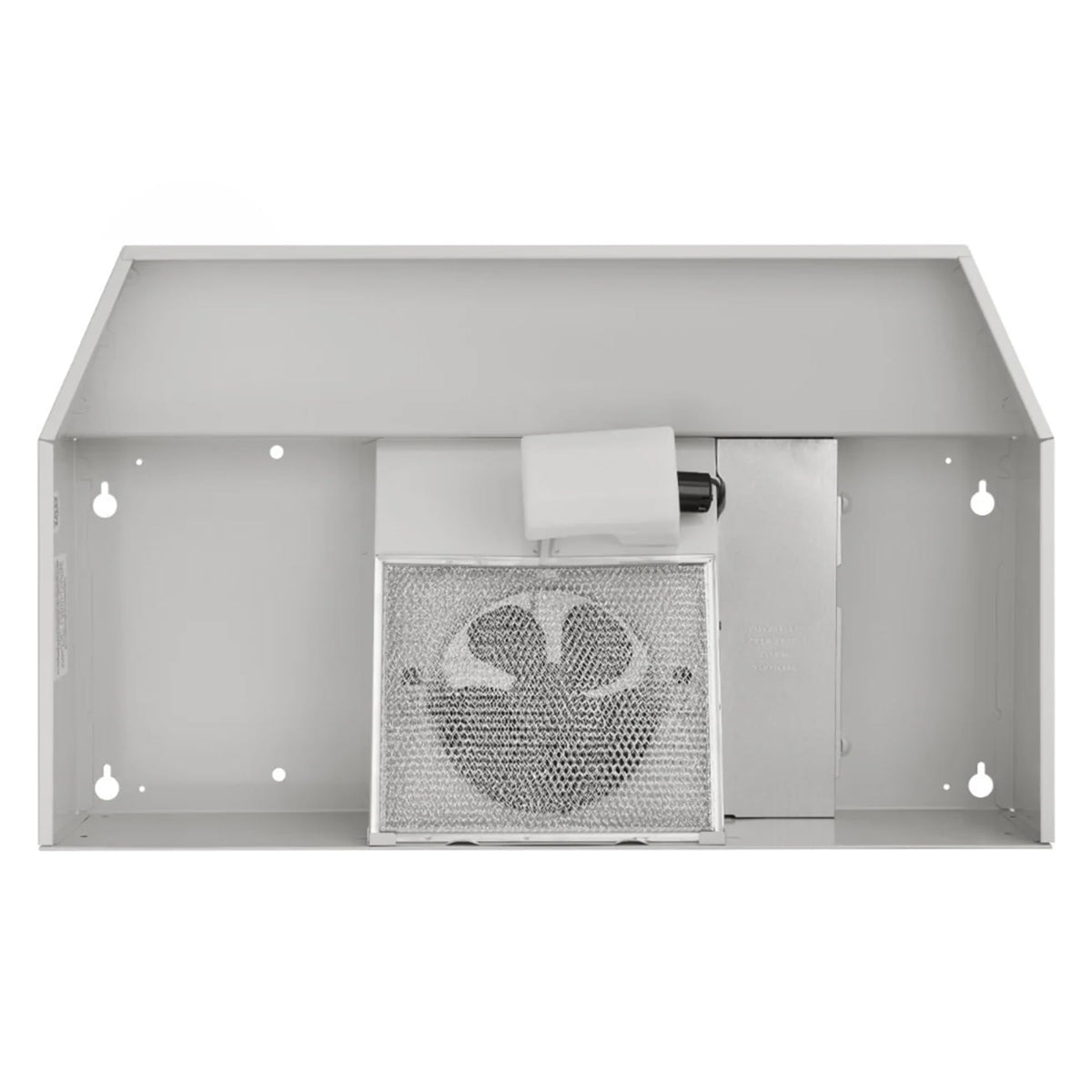 Broan-NuTone F403011 Insert with Light, Exhaust Fan for Under Cabinet Two-Speed Four-Way Convertible Range Hood, 30-Inch, White on White