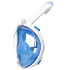 Jsdoin Snorkel Mask Full Face,180°view Design - Anti-fog, Anti-leak Technology - Sports Camera Compatible - for a Safe Adults and Kids Snorkeling Experience