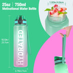 Sahara Sailor Water Bottle 1L, Leakproof Tritan Bottle with Time Marker