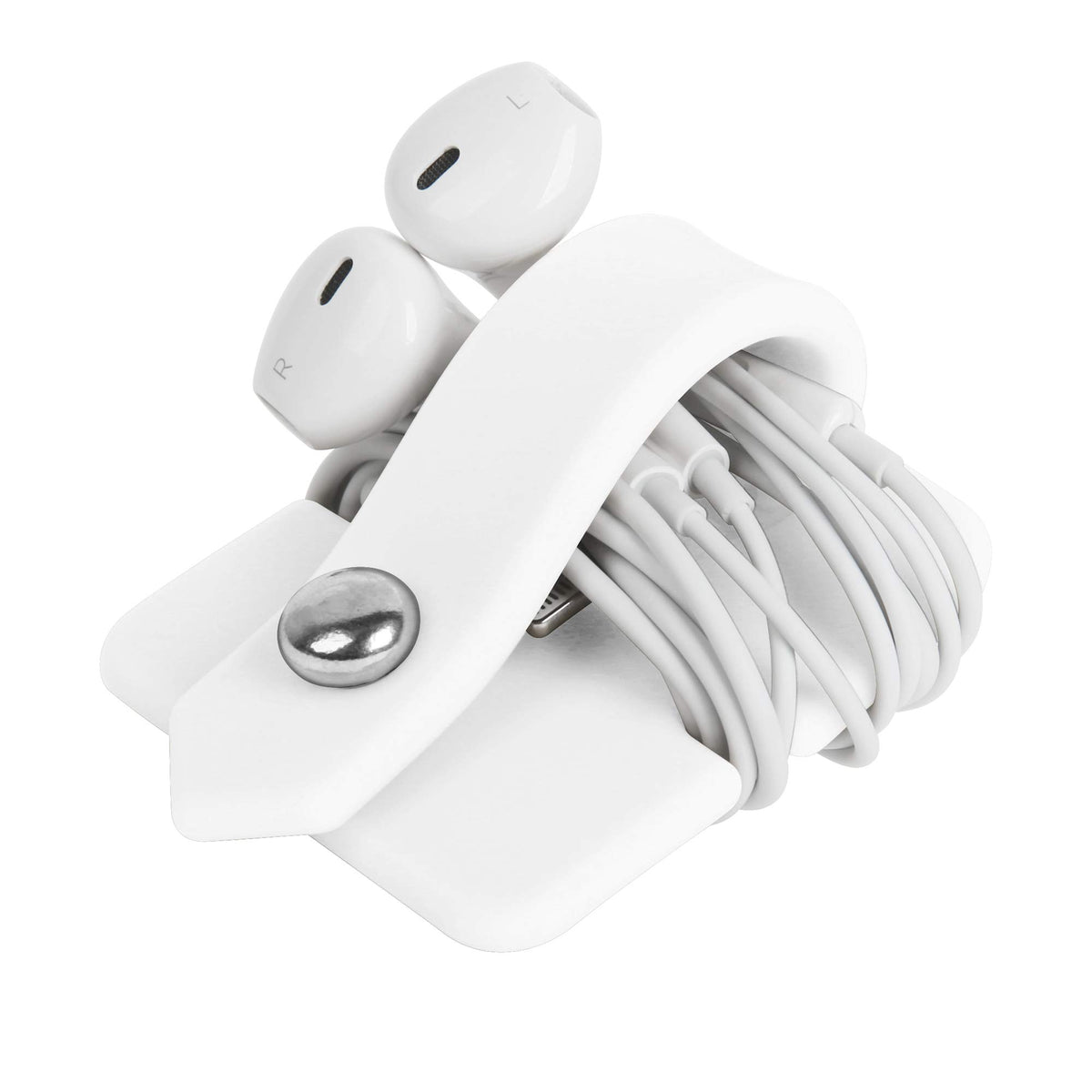 Portable Electronic Device Cover Cord Organizer for Earphones, Yellow