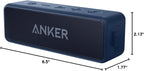 Anker soundcore 2 Portable Bluetooth Speaker, 24-Hour Playtime, IPX7