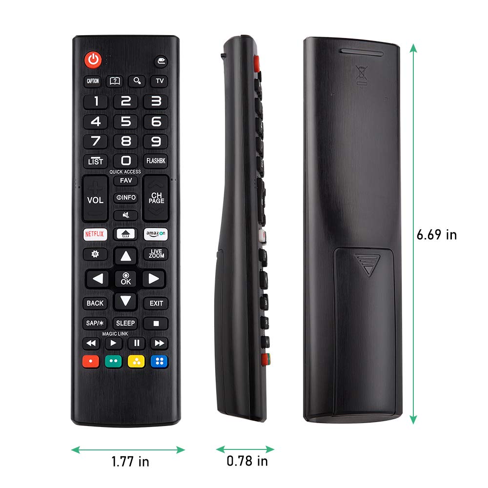 【2-Pack】 for Roku TV Remote,Replacement for TCL,ONN, Hisense Roku TVs
