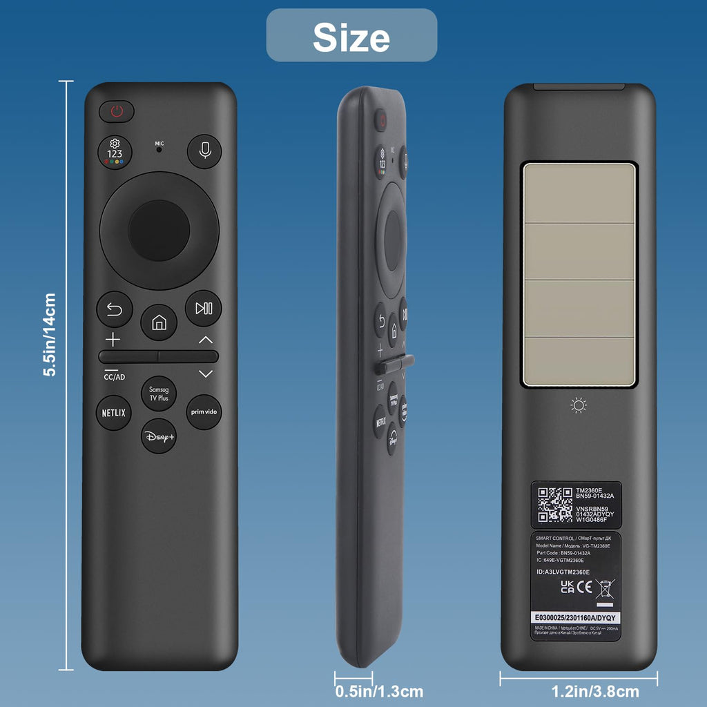 for Samsung-Smart-TV-Remote-Replacement, Universal for All Samsung TVs (BN59-01315A)