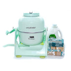 WonderWash Portable Washing Machine for Apartment & Tiny Spaces - Manual Hand Clothes Washer with Retro Design - Clean Laundry Anywhere with Our Countertop, Non-Electric, Small Washer - Blue