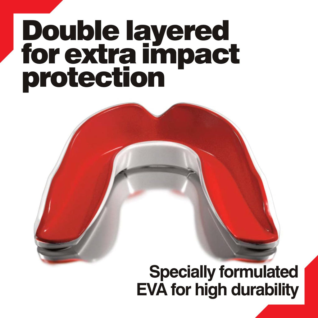 Dr Knox's Gum Shield Adult Youth & Junior Premium Boil & Bite for Contact Sports Including: Mouth Guard Boxing, MMA, Gum Shield Rugby, Football, Lacrosse, Hockey, Karate & Martial Arts Mouthguard