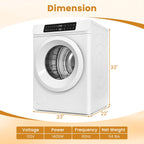 Auertech Portable Washer and Dryer Combo Set, 2.8 CU. FT. Portable Clothes Dryers with Boot Dryer, 28 lbs Fully Automatic Washing Machine, Compact Washer and Dryer for Apartment, RV, Dorm